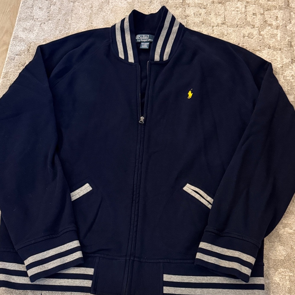 Ralph Lauren Polo Navy Jacket with Gray Accents